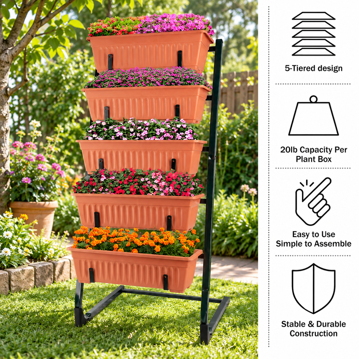 5-Tier Vertical Raised Garden Planter