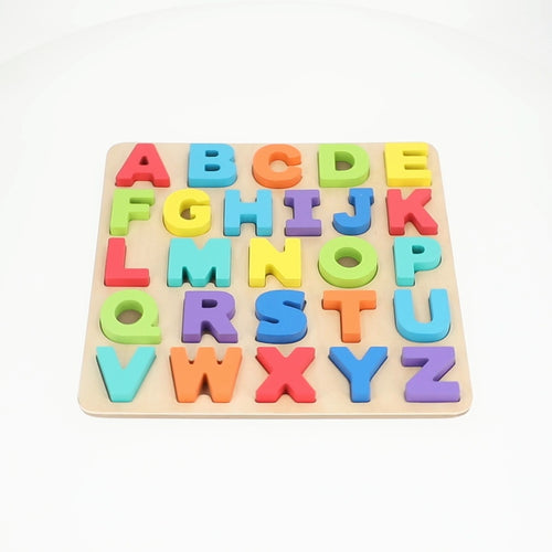 Wooden Alphabet Learning Puzzle Board