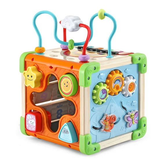 Touch & Learn Wooden Activity Cube
