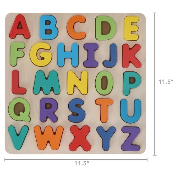 Wooden Alphabet Learning Puzzle Board