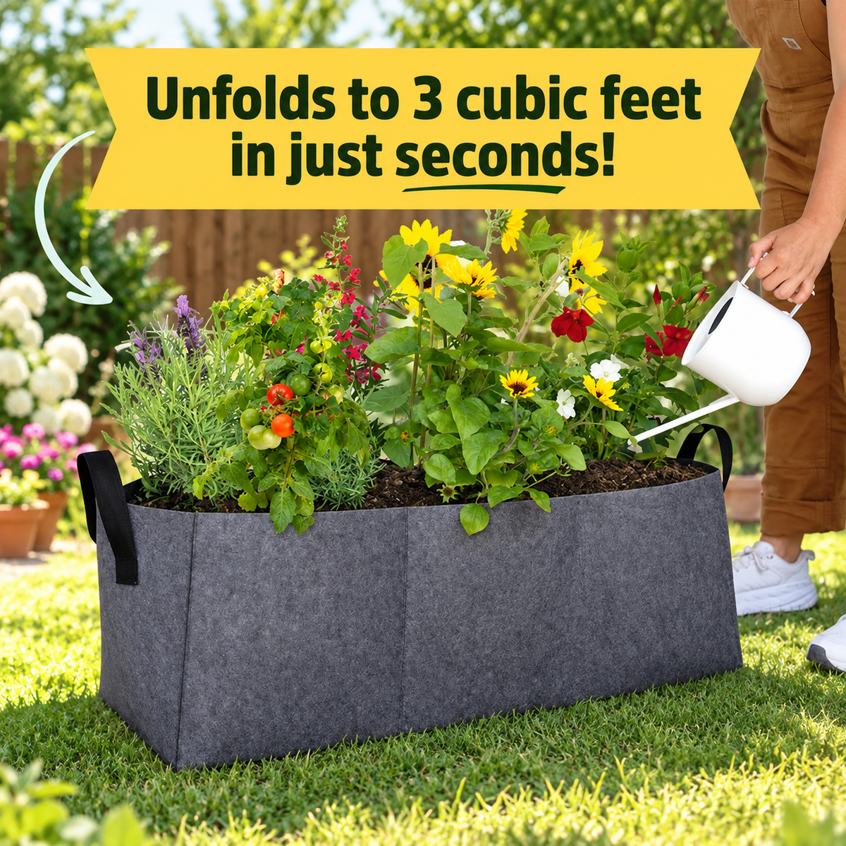 Fabric Raised Garden Bed Planter