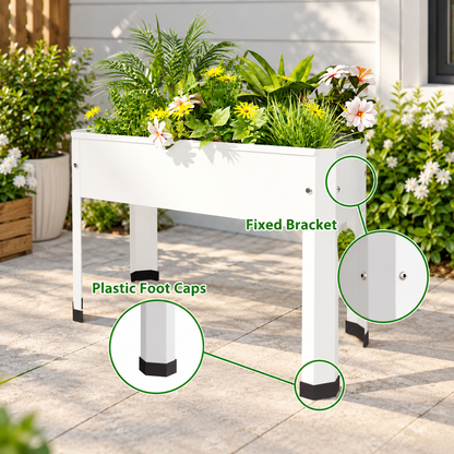 Galvanized Elevated Raised Garden Planter